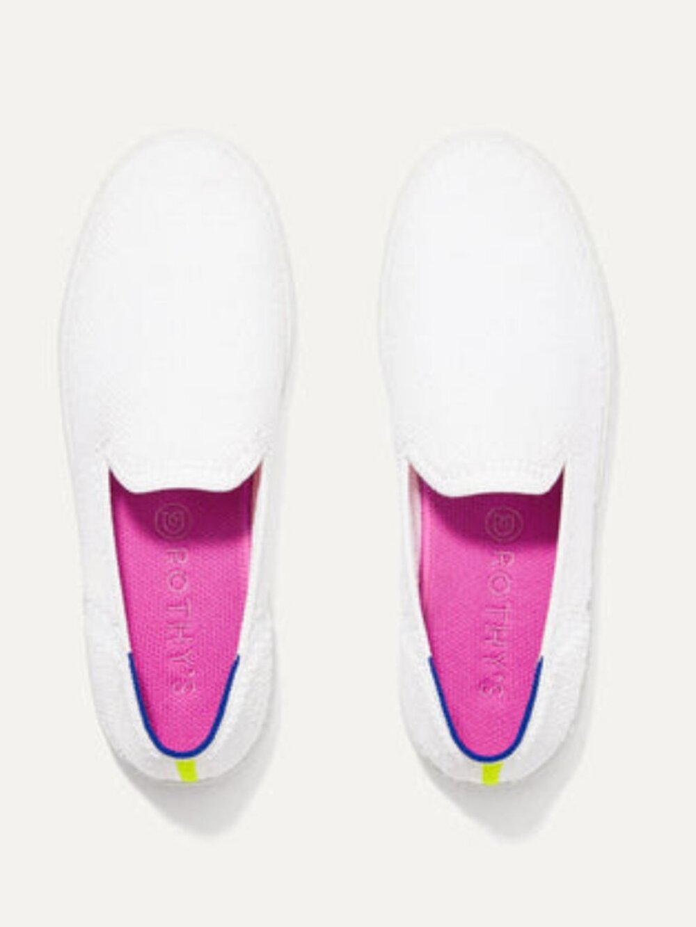 Rothy's White Terry Slip On Sneaker